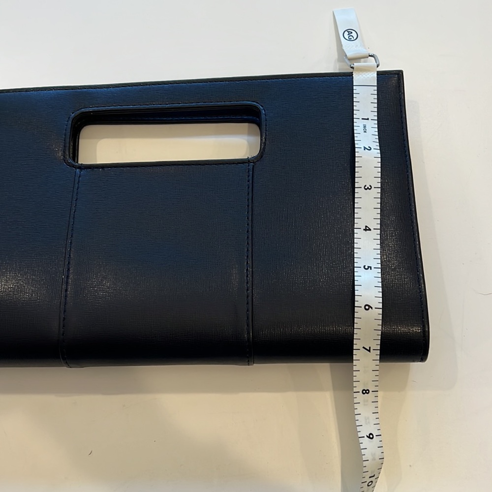 Never Used Navy Blue Top Handle Clutch - Picture 10 of 13